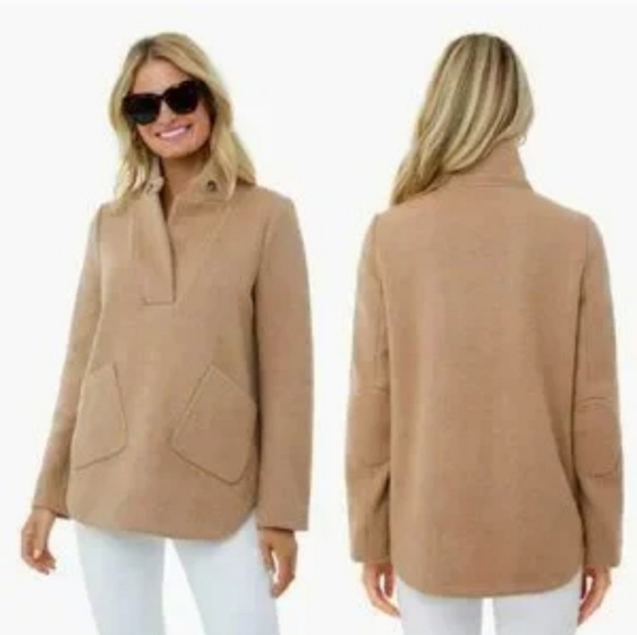 Tuckernuck Sweaters - Tuckernuck Camel Emerson Popover Sweater Small